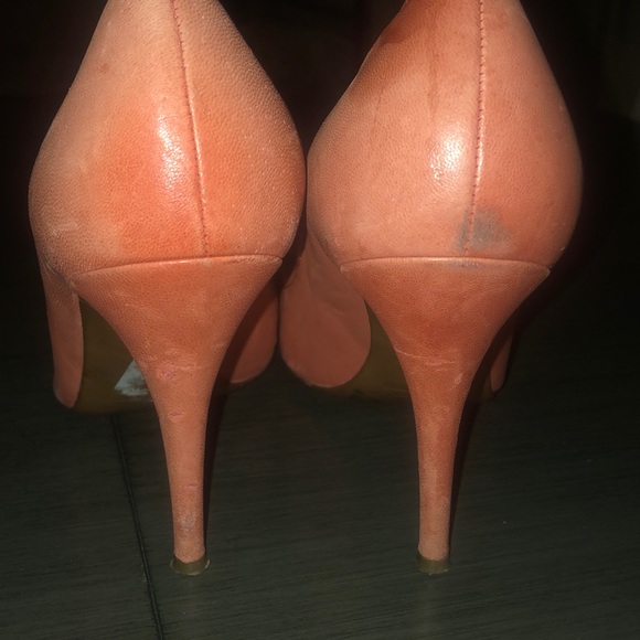 J Crew salmon colored pumps w/ leather upper -9 - Picture 5 of 6